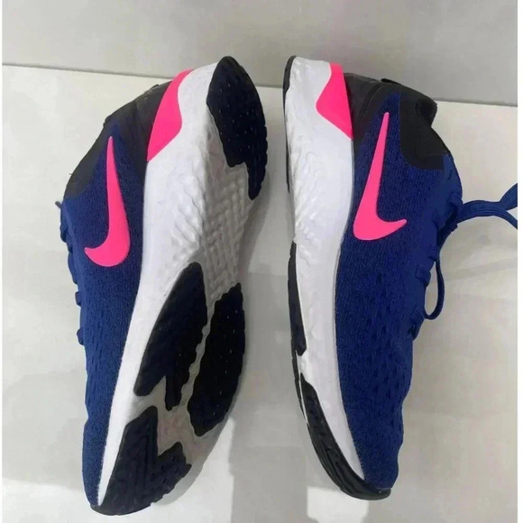 Nike Womens Odyssey React Deep Running Trainers Shoes Blue Sz 38 - Picture 6 of 9